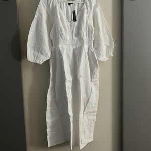 J crew long white dress